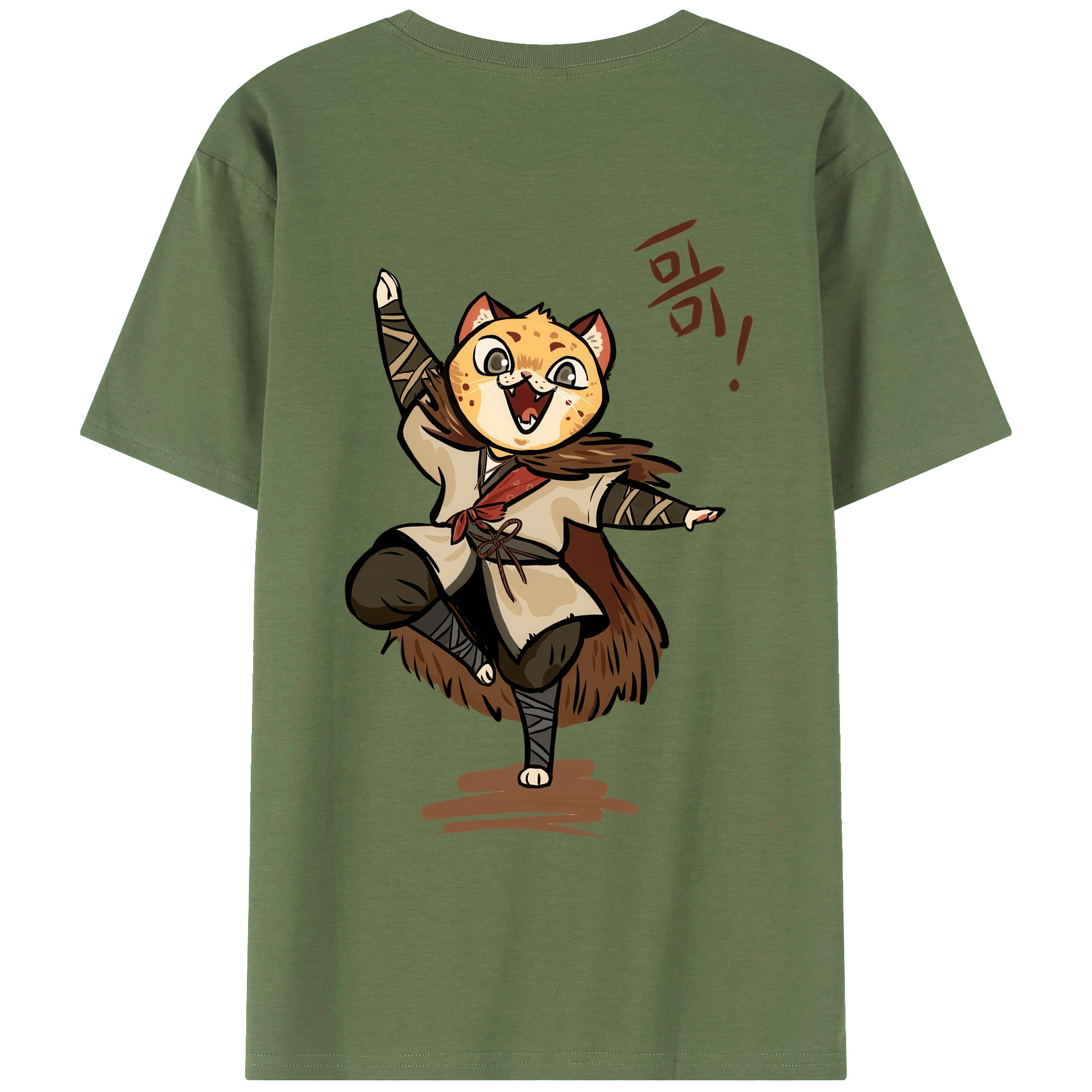 （画像用） Ne Zha 2 ナタ 魔童の大暴れ 綿100％ メンズ半袖Tシャツ（バックプリント） 通気性